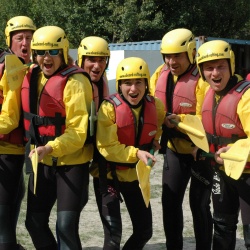 Team building rafting